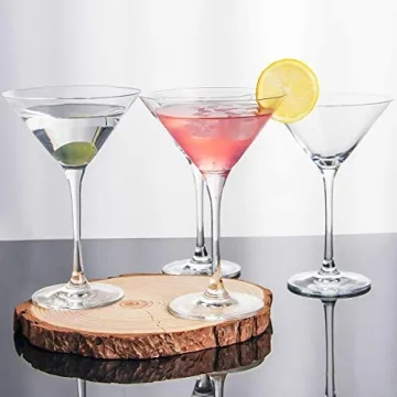 Elegant FAWLES Crystal Martini Glasses Gift Set