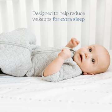 HALO Easy Transition Sleepsack Wearable Blanket, TOG 1.5, Heather Grey, Medium