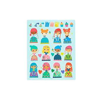 OOLY Reusable Sticker Scenes: Princess Garden Gift for Kids
