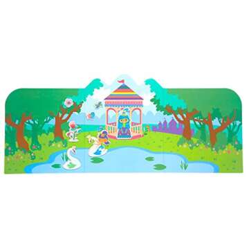 OOLY Reusable Sticker Scenes: Princess Garden Gift for Kids