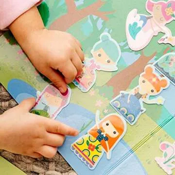 OOLY Reusable Sticker Scenes: Princess Garden Gift for Kids