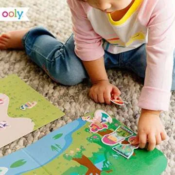 OOLY Reusable Sticker Scenes: Princess Garden Gift for Kids