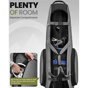 OutdoorMaster Golf Bag - Waterproof & Heavy Duty Travel Bag