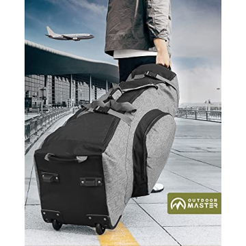 OutdoorMaster Golf Bag - Waterproof & Heavy Duty Travel Bag