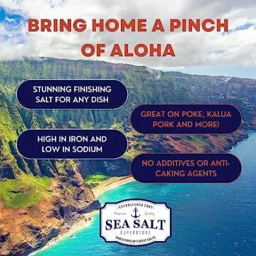 Alaea Red Sea Salt, Coarse Crystal Red Hawaiian Salt to Add Color to Any Dish, Red Salt Made with Alaea Clay, Natural Finishing Salt, 5 oz Bag, Sea Salt Superstore