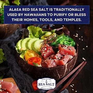 Alaea Red Sea Salt, Coarse Crystal Red Hawaiian Salt to Add Color to Any Dish, Red Salt Made with Alaea Clay, Natural Finishing Salt, 5 oz Bag, Sea Salt Superstore