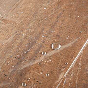 Juvale 6-Pack of 1 mil Clear Plastic Drop Cloths for Painting, Furniture Protection, Disposable Painters Tarp, Waterproof Sheeting Roll for Construction, Dust, Paint Covering for Floor (9x12 Feet)