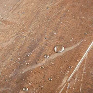 Juvale 6-Pack of 1 mil Clear Plastic Drop Cloths for Painting, Furniture Protection, Disposable Painters Tarp, Waterproof Sheeting Roll for Construction, Dust, Paint Covering for Floor (9x12 Feet)