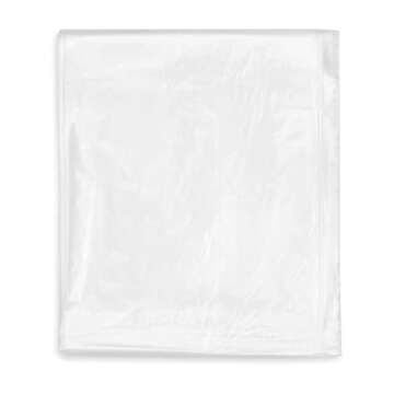 Juvale 6-Pack of 1 mil Clear Plastic Drop Cloths for Painting, Furniture Protection, Disposable Painters Tarp, Waterproof Sheeting Roll for Construction, Dust, Paint Covering for Floor (9x12 Feet)