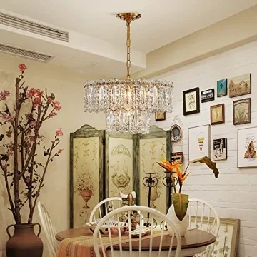AGV LIGHTING CH010 Crystal Chandelier Vintage Pendant Lighting