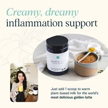 Ora Organic Golden Milk Powder - Ayurvedic Turmeric Powder with Organic Adaptogens - Ashwagandha, Re...