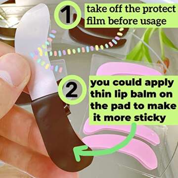 Reusable Silicone Eye Patches for Lash Lifts and Extensions