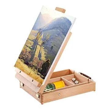 DEAYOU Beechwood Portable Sketchbox for Artists