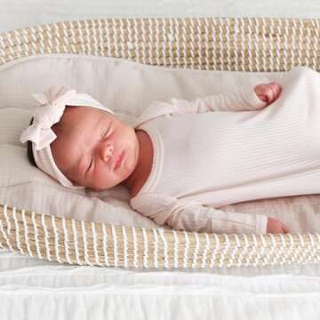 Posh Peanut Baby Knotted Gowns for Girls - Newborn Comfort