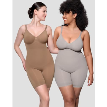 PUMIEY Women's Sculpting Shapewear Bodysuit Tummy Control