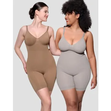PUMIEY Women's Sculpting Shapewear Bodysuit Tummy Control