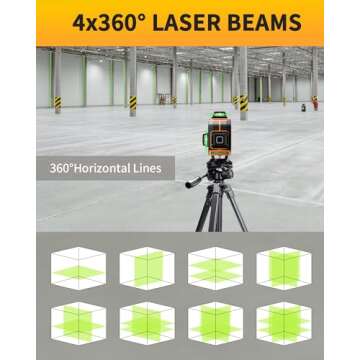 Precision Laser Level Tool for DIY Projects and Construction