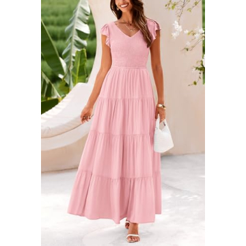 PRETTYGARDEN Women's Flowy Maxi Dress for Summer Style