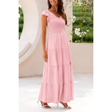 PRETTYGARDEN Women's Flowy Maxi Dress for Summer Style