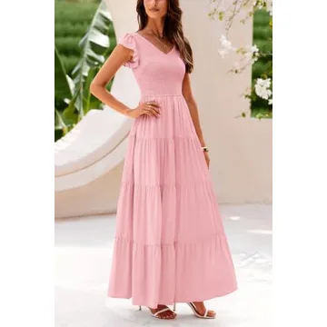 PRETTYGARDEN Women's Flowy Maxi Dress for Summer Style