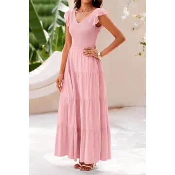 PRETTYGARDEN Women's Flowy Maxi Dress for Summer Style