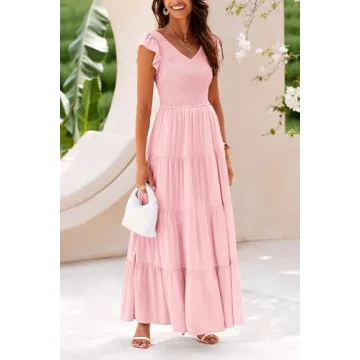 PRETTYGARDEN Women's Flowy Maxi Dress for Summer Style
