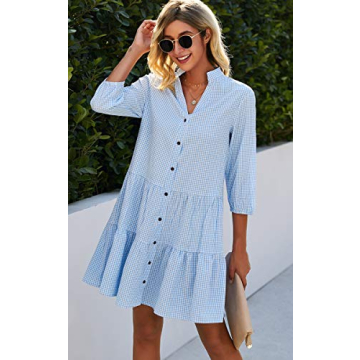 Stylish CCTOO Casual Summer Dress for Women V Neck Design