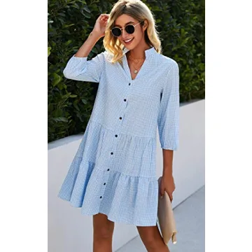 Stylish CCTOO Casual Summer Dress for Women V Neck Design