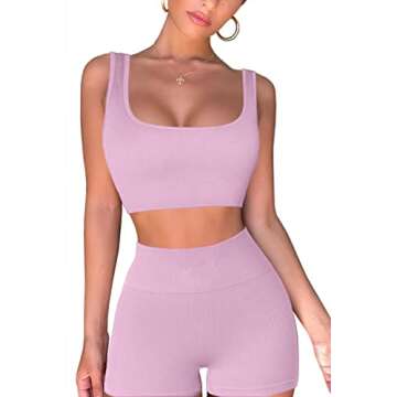 QINSEN Seamless Workout Set for Women - Stylish and Functional
