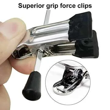 NORTHERN BROTHERS Pants Hangers 12PCS Skirt Hangers with Clips Hangers for Pants Metal Hangers Clothes Hanger Trouser Hanger