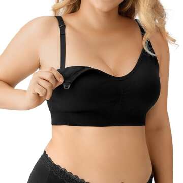 HBselect 5 Pack Women Nursing Bras - Soft, Supportive & Stylish