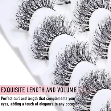 Natural Cat Eye Lashes with Clear Band - KSYOO