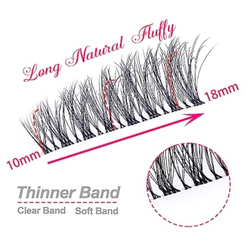 Natural Cat Eye Lashes with Clear Band - KSYOO