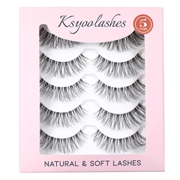 Natural Cat Eye Lashes with Clear Band - KSYOO