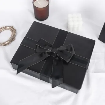 NESCCI Matte Metal Black Wrapping Paper - Durable and Stylish