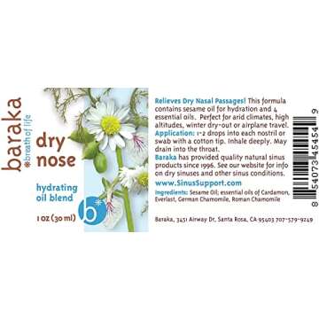 Baraka Sinus Ayurvedic Care Kit - Ceramic Neti Pot (Purple), Perfect for Sinus Relief. (1 oz) Premium Quality Essential Oils and Mineral Salt Rinse (2 oz).