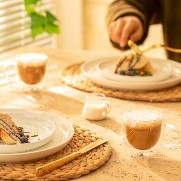 Sweese 5oz Double Wall Espresso Cups for Coffee Lovers