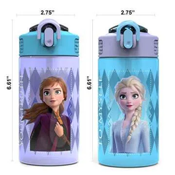 Zak Designs Disney Frozen 2 Kids Water Bottle Set for Fun