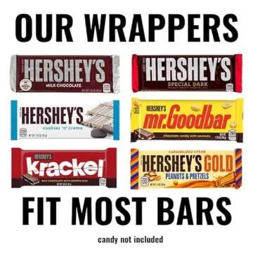 24ct Botanical Wedding Favors for Guests Chocolate Bar Wrappers (24 Count) - DIY - Wrappers Only