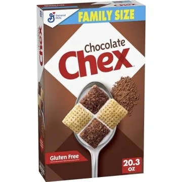 Chocolate Chex Cereal - Gluten Free Breakfast, Family Size 20.3 oz