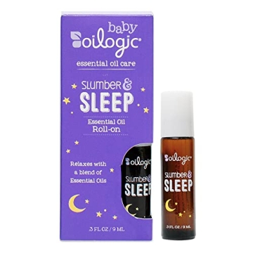 Oilogic Baby Essentials: Slumber & Sleep Roll-On Essential Oil with Lavender & Chamomile for Soothin...