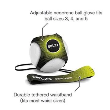 SKLZ Star-Kick Hands-Free Adjustable Solo Soccer Trainer for Independent Practice