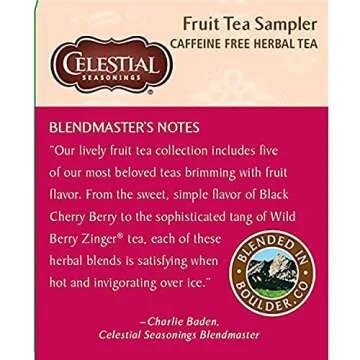 Celestial Seasonings Fruit Tea Sampler, 18 ct