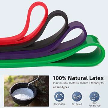 Resistance Bands Set, Training Bands, Exercise Bands, Fitness Band, Pull Up Band, Elastic Bands, Ass...