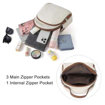 CLUCI Small Backpack for Women Leather Backpack Travel Backpack Purse Lady Fashion Mini Bookbag Convertible Handbags