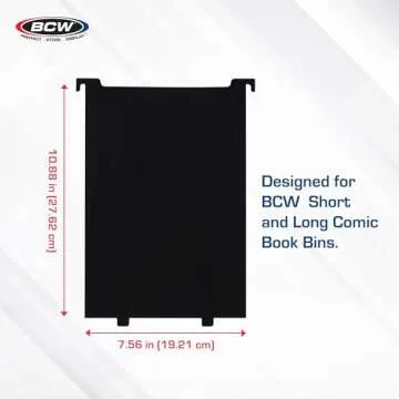 BCW Comic Bin Partitions for Organized Comic Storage