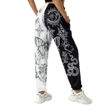 Amuver Women's Boho Hippie Harem Pants in Funky Prints