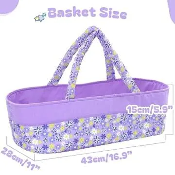 BABESIDE 8 Pcs Reborn Baby Doll Clothes with Bassinet for 17-22 Inch Baby Dolls, Baby Doll Clothes Outfit Accessories fit Newborn Baby Doll Girl