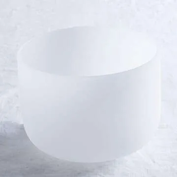 Leize 6-12 inch Chakra Tuned 432hz Set of 7 Flawless Quartz Crystal Singing Bowls with Heavy Duty Carrying Cases and Singing Bowl Mallet Suede Strikers