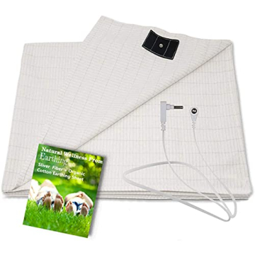Grounding Sheet with Grounding Cord - Materials Organic Cotton and Silver Fiber Natural Wellness (35...